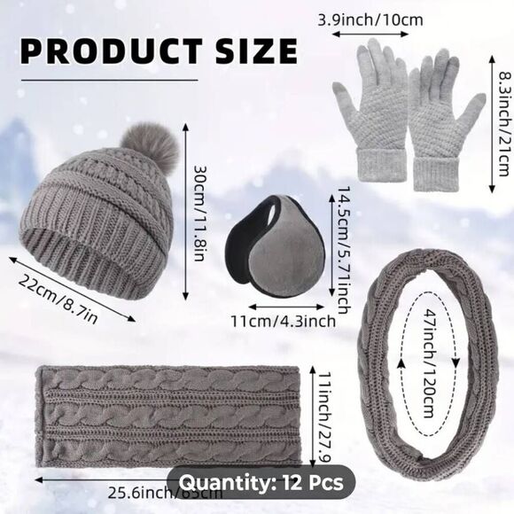 Winter Ivory Accessory 4 Piece Set -P - Picture 3 of 4